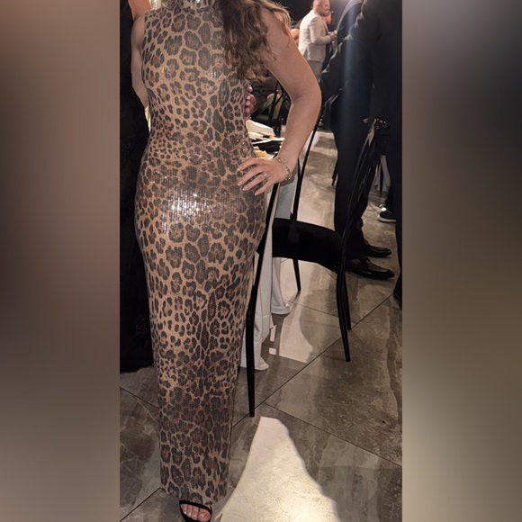 Meshki Leopard Print Maxi Dress - Picture 1 of 3
